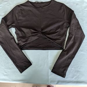 Sarah's Day x White Fox Femme Fierce Crop Top L